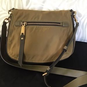 Marc Jacobs Trooper Nomad Olive Nylon Saddle Crossbody Bag